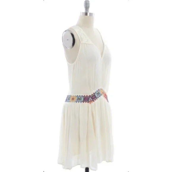 NWT Free People Embroidered Mini Dress| Boho Coastal Cowgirl Poetcore Whimsigoth - Picture 4 of 11